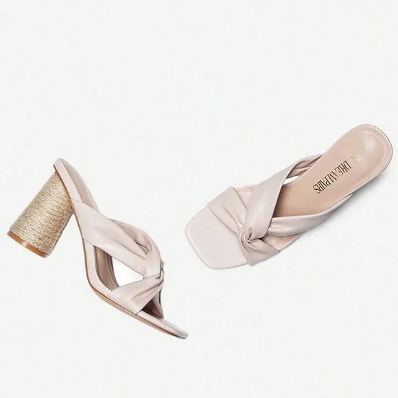 🆕 Chunky Round Heel Mule Sandals - Picture 2 of 6